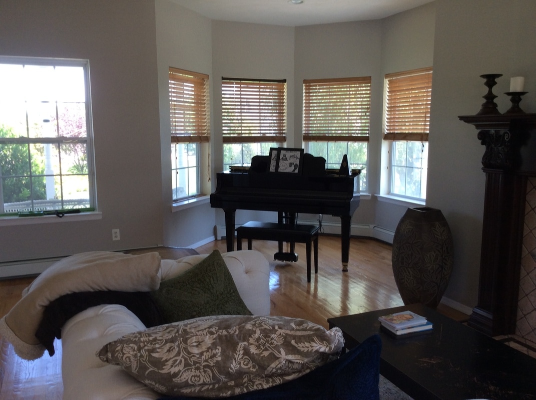 long island interior design - piano room